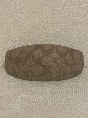 Coach Signature Brown Patterned Sunglasses Case only